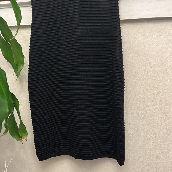 CALVIN Klein Midi Ribbed Turtleneck Dress. In EUC Size Small in Black. - Picture 6 of 8
